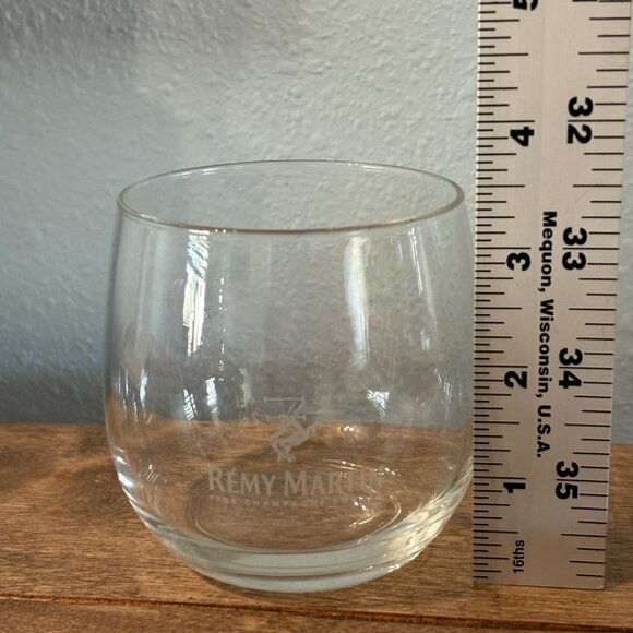 Remy Martin Round Lowball Glass Rocks Fine Champagne Cognac Barware - Picture 4 of 6